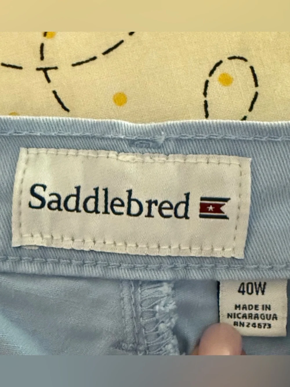 Saddlebred Light Blue Chino Shorts‎ Mens Casual Preppy Coastal Summer